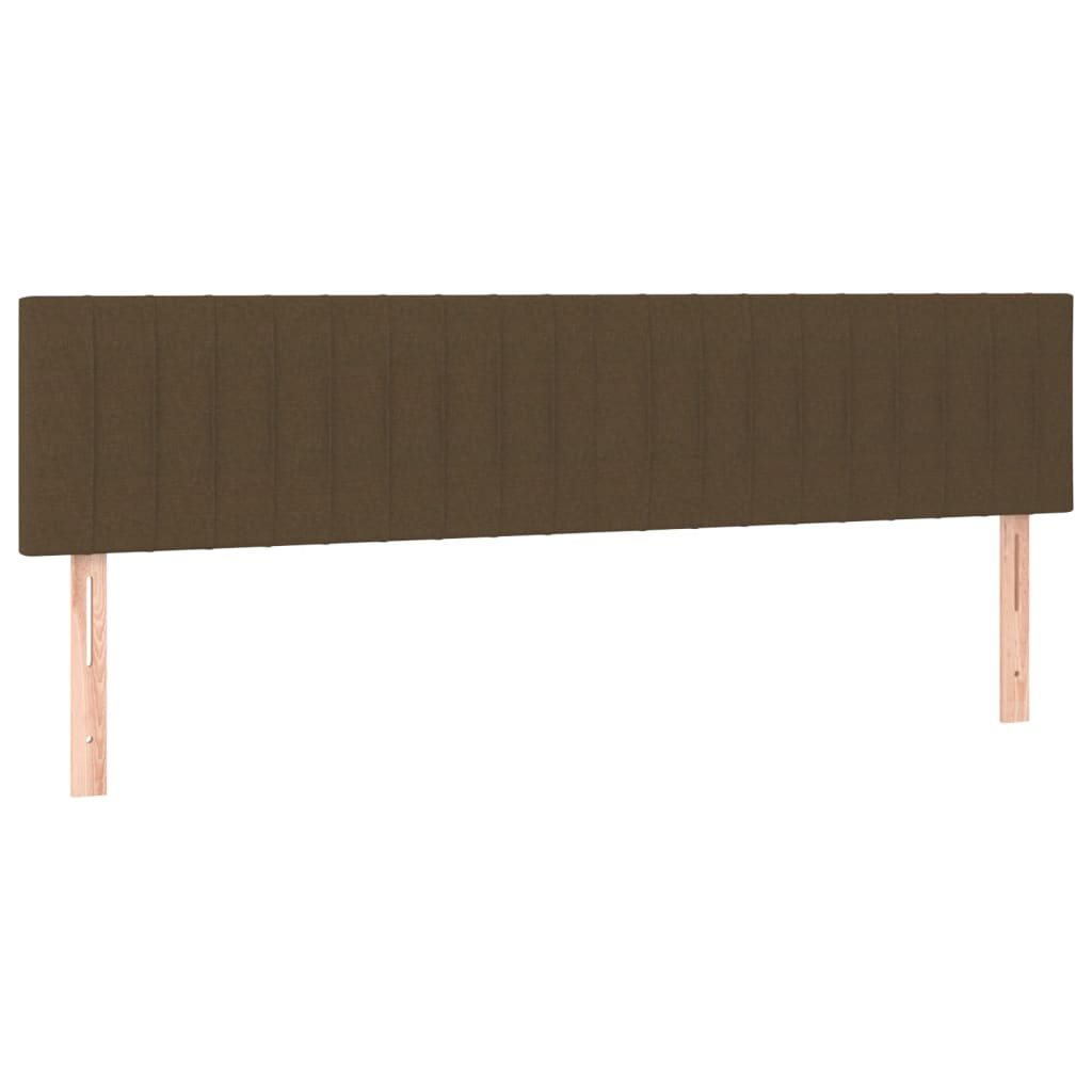 2 db sötétbarna szövet fejtámla 90x5x78/88 cm (346273)
