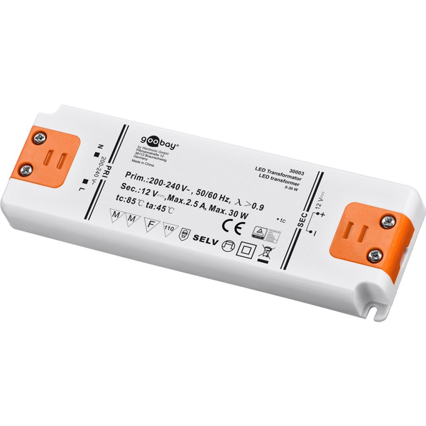 Goobay LED transzformátor 12V(DC)/30W (30003)