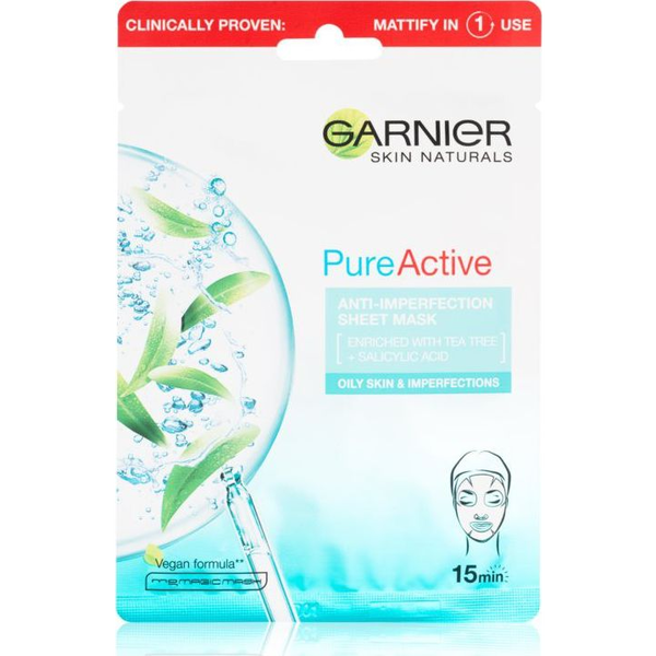 GARNIER Skin Naturals Pure Active Anti-Imperfection Sheet Mask 28g