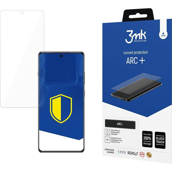 Защитно фолио, 3MK, Glass, ARC+, за OnePlus 12R, самовъзстановяващо се, полумокро нанасяне, 0.17 мм