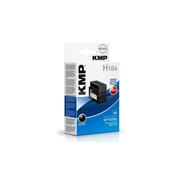 KMP H104 HP 932XL (CN053AE) черна мастилена касета