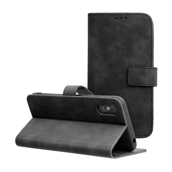 TENDER könyvtok XIAOMI Redmi 9AT/Redmi 9A készülékhez, fekete