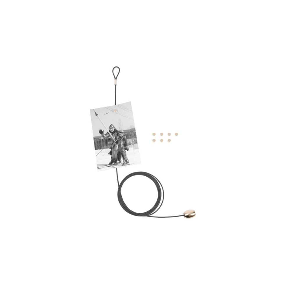 Kikkerland MH35-BK 8db fényképtartó mágneses huzallal - Fekete (MH35-BK)