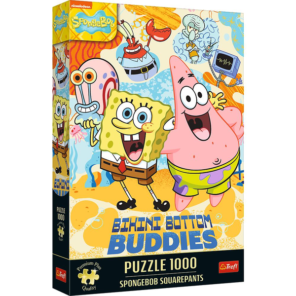 Trefl Premium Plus Quality SpongeBob 1000 Puslespil 1000 stk Tegnefilm