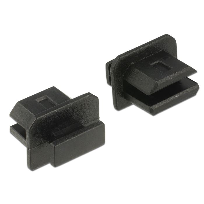 Delock porvédő mini displayport típusú kimenethez fogantyúval 10 db fekete (64026) (d64026)