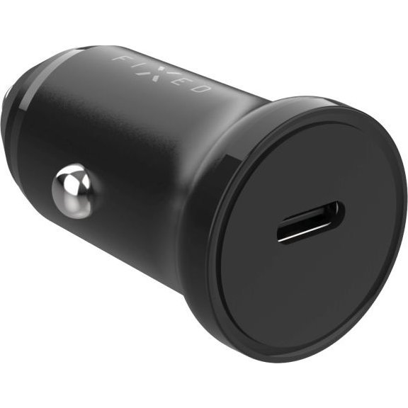 Fixed USB-C Nagy teljesítményű univerzális autós gyorstöltő 30W - Fekete (FIXCC30N-C-BK)