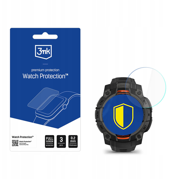 3MK Watch Protection FlexibleGlass Garmin Instinct 3 üvegfólia - Tactical Edition, 45mm, Solar