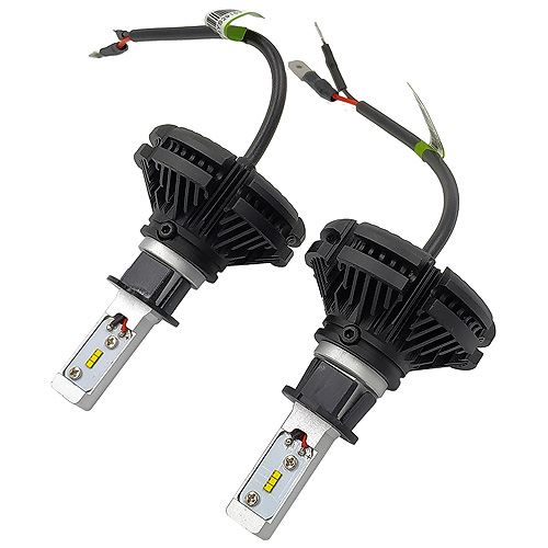 Set 2 becuri LED auto, Homasita, Lumiled H3, 6000 LM, 50W, IP67