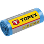 TOPEX 23B258 Szemeteszsák 120L, Kék, Nagyon Erős, Méretek:70X110Cm, Vastagság: 40 Mic, Ldpe Fólia, 10db