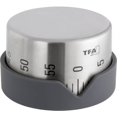 Mechanikus konyhai visszaszámláló óra, időzítő, O70x43 mm, TFA 38.1027.10 (38.1027.10)