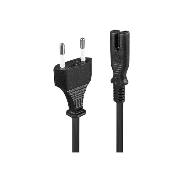 Lindy 30421 napájecí kabel Černá 2 m CEE7/16 C7 rozdvojovač