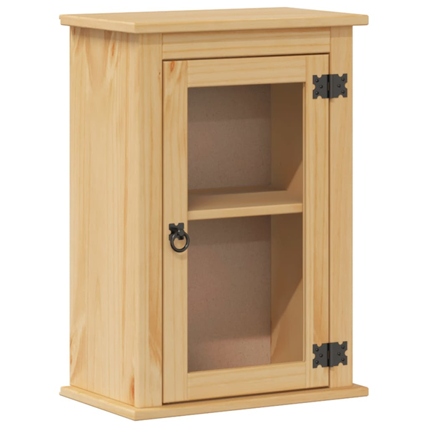 Corona tömör fenyőfa fali fürdőszobaszekrény 45 x 27 x 64,5 cm
