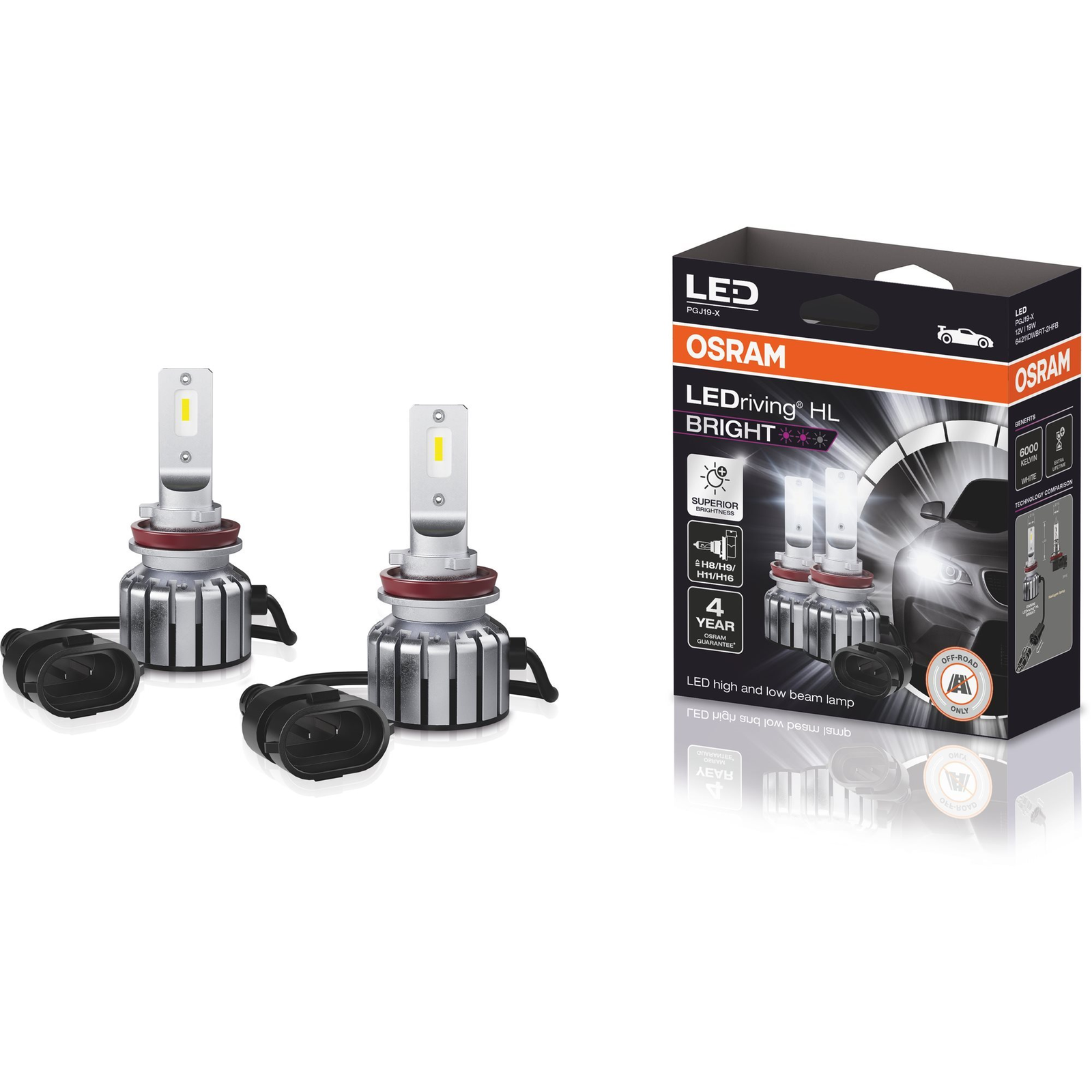 OSRAM LEDriving HL BRIGHT +300% 
