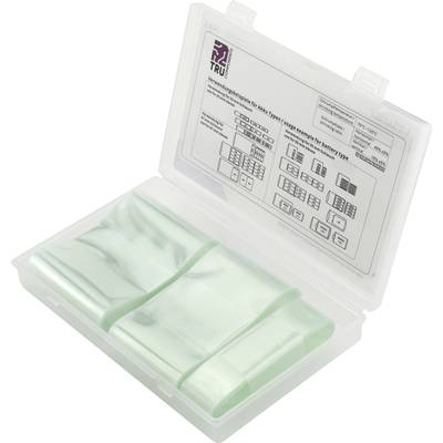 TRU COMPONENTS TC-6793932 Akku zsugorcső ragasztó nélkül Átlátszó Zsugorodási arány:2:1 3 rész (TC-6793932)