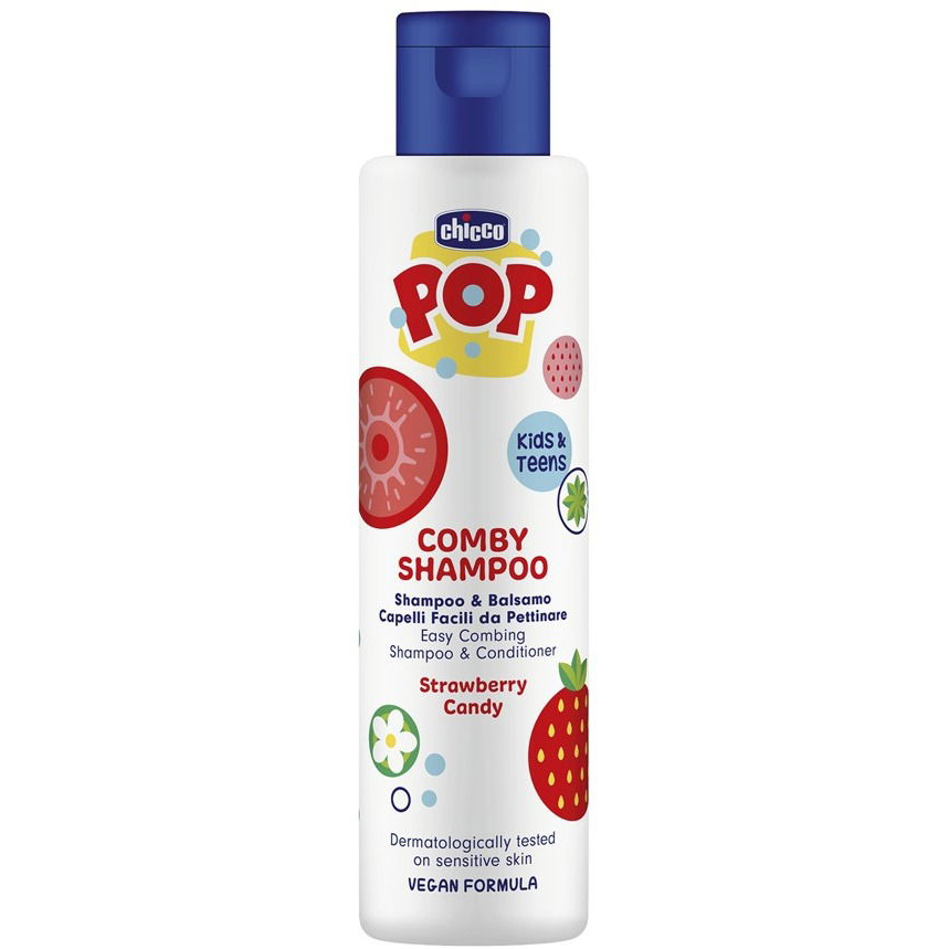 CHICCO Pop Comby Strawberry 250 ml (8058664180134)