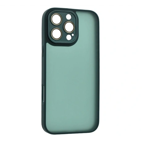 Gigapack szilikon tok ütésálló akril hátlap kameravédő Apple iPhone 16 Pro Max sötétzöld (GP-160113)
