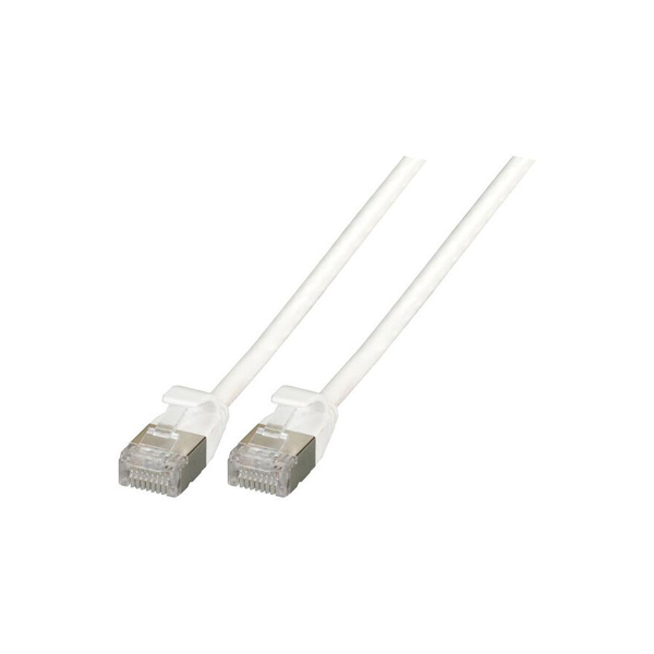 EFB RJ45 Patchkabel U/FTP,Cat.6A,TPE 4,0mm ultraflex,0,5m,we