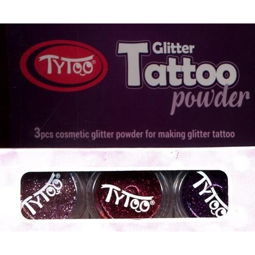 TyToo rózsaszín, mályva és sötét mályva színű csillámpor szett 3x2,5ml (CTPS0005) (013-00815)