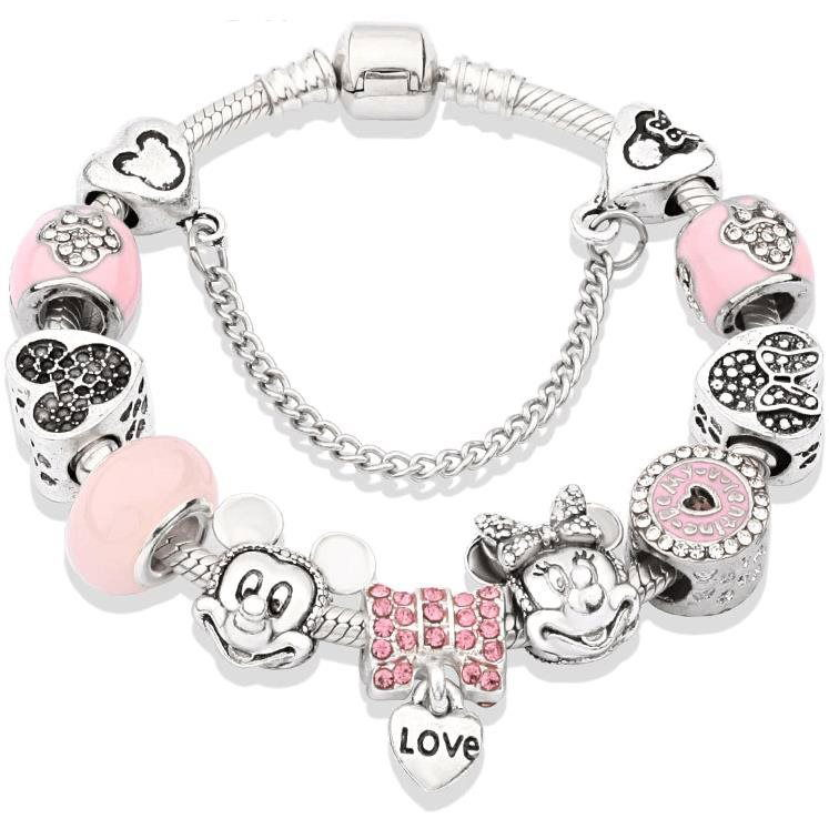 Silver Star női karkötő - Mickey Minnie P10929-1/V 19 (8596544005448)