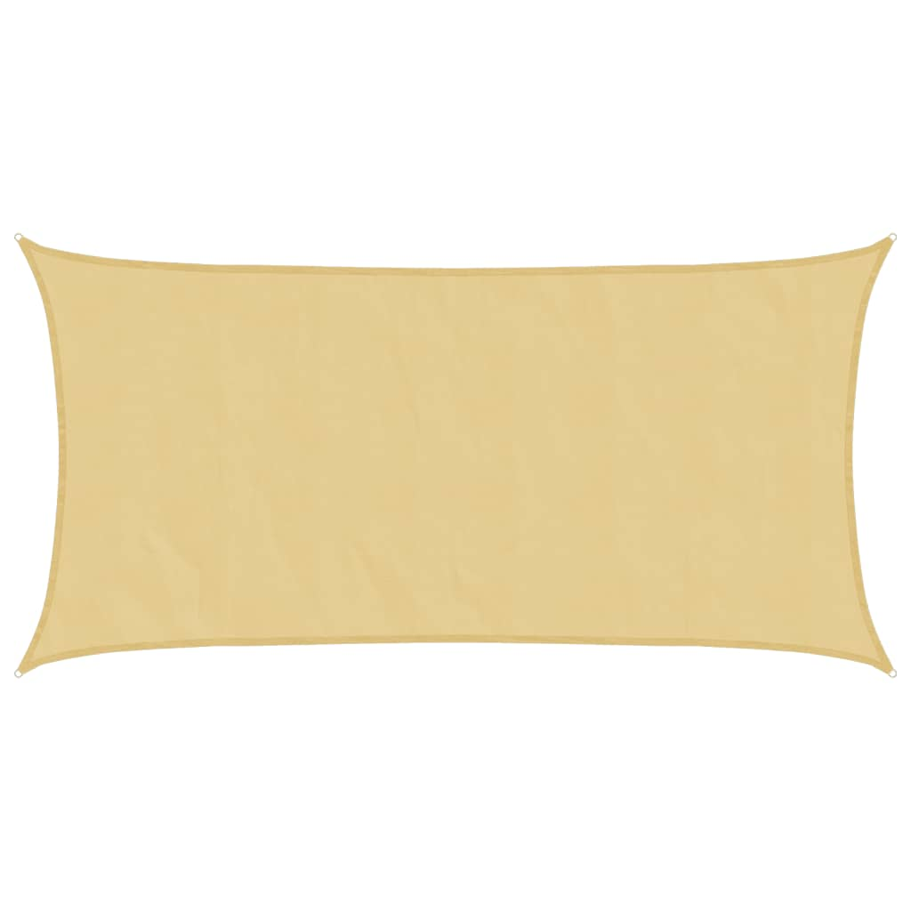 homokszínű 100% oxford szövet napvitorla 4,5x2,5 m (4000568)