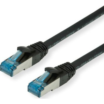  Triton VALUE Kabel krosowy Kat.6A (klasa EA) S/FTP (PiMF), LSOH, czarny, 0,3 m