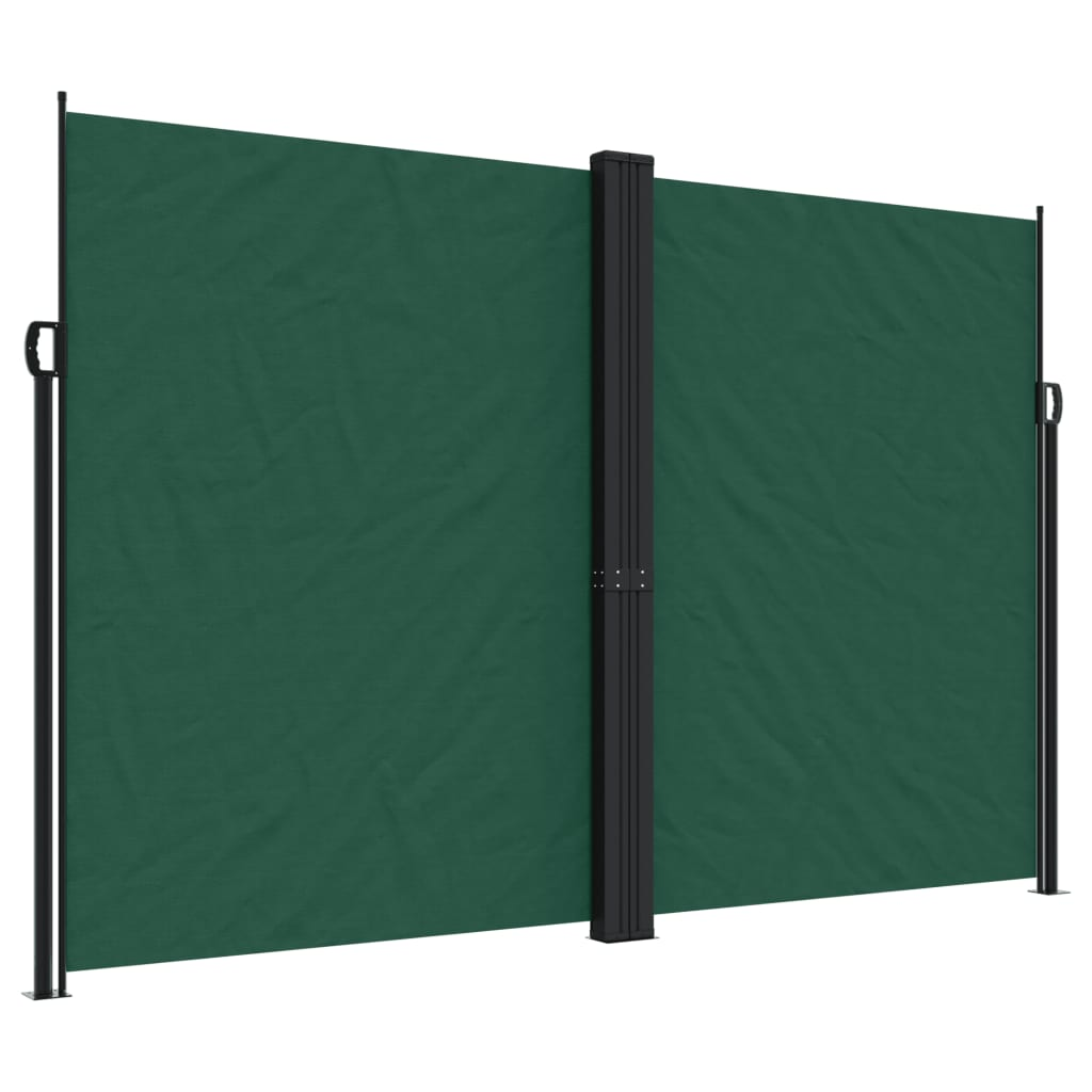 sötétzöld behúzható oldalsó napellenző 220 x 1000 cm (4004785)
