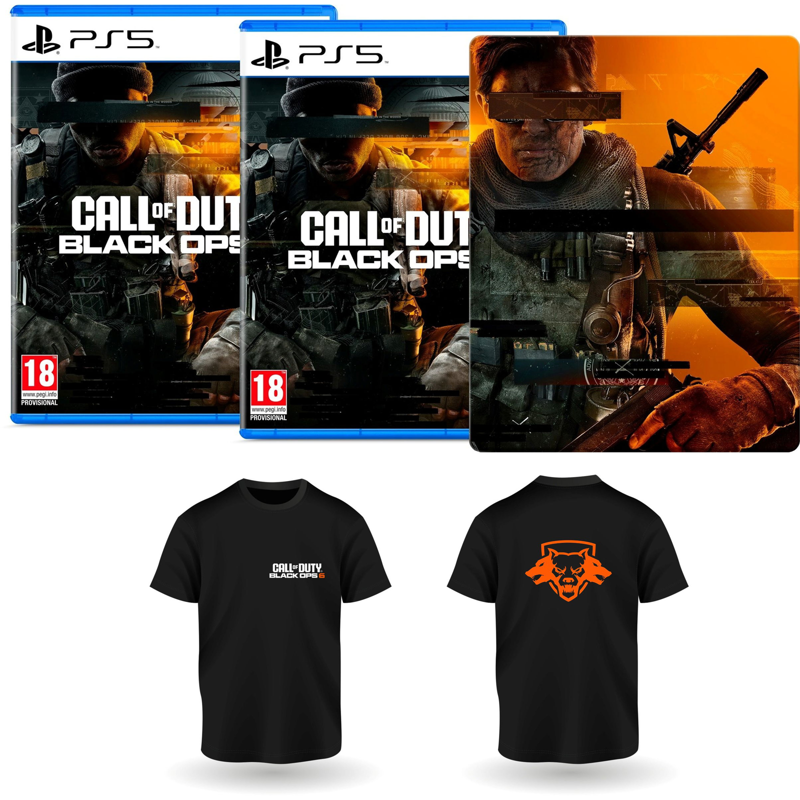 Call of Duty: Black Ops 6 - Double Steel Pack - 2x PS5 + Steelbook (PC - Dobozos játék)