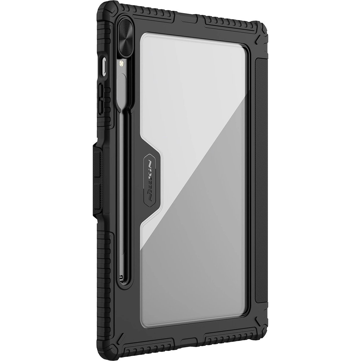 Nillkin Bumper Pro Samsung Galaxy Tab S9+/S10+ közepesen ütésálló tok kitámasztóval, fekete (6902048270411)