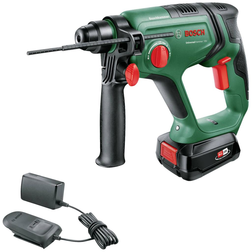 Bosch UniversalHammer 18V akkus fúrókalapács 2.5Ah akkumulátor, hordtáska (06039D6002) (06039D6002)