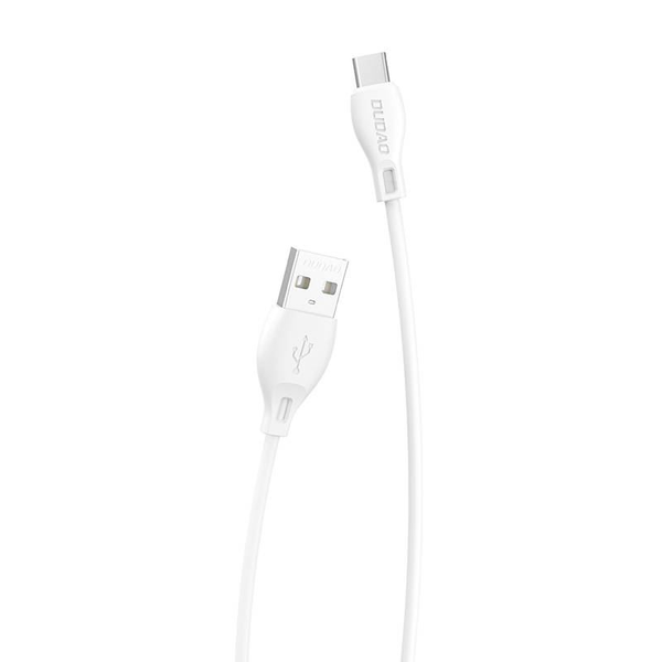 Cablu Date, Dudao, USB-C / USB 2.1A, 1m, Alb
