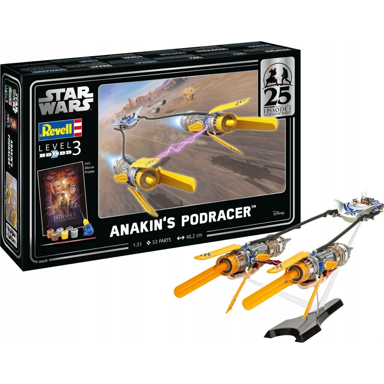 Revell 05639 Anakins Podracer: EP1 25th Anniv. Sci-Fi építőkészlet 1:30 (05639)