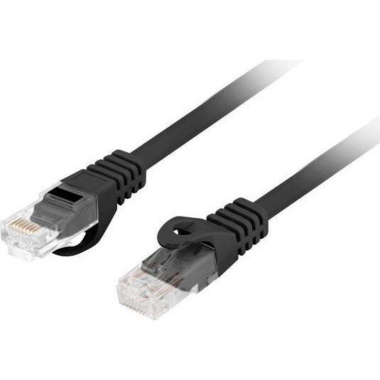 LANBERG PATCHCORD CAT.6 UTP LSZH CU 0.25M SCHWARZ FLUKE ZERT