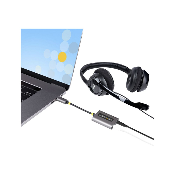 StarTech.com USBC-AUDIO-SPLITTER splitter audio Grigio