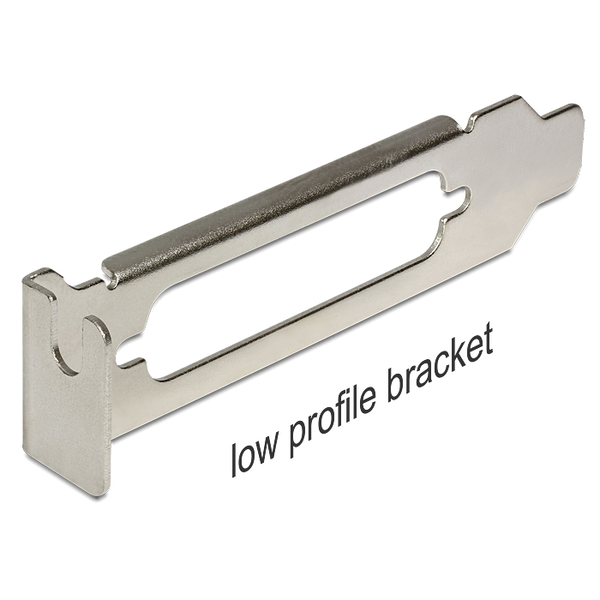 Slotblech Delock Low Profile mit D-Sub25 Öffnung