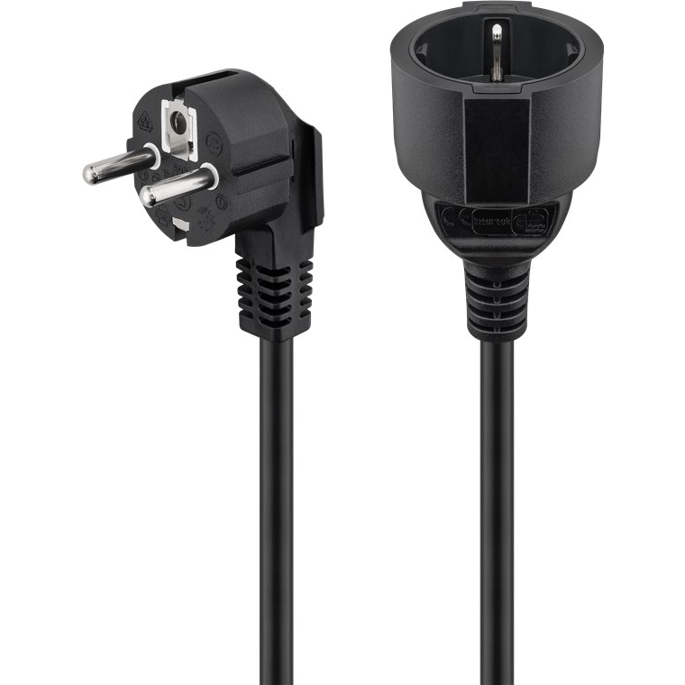 Goobay 93095 250V Lengőcsatlakozó hosszabbító 10m - Fekete (93095)