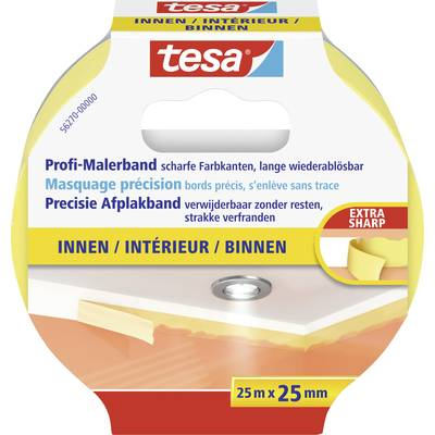 Tesa  maszkolószalag, fedő, festőszalag 25 m x 25 mm sárga színű ® Maler-Krepp 56270 (56270-00000-01)