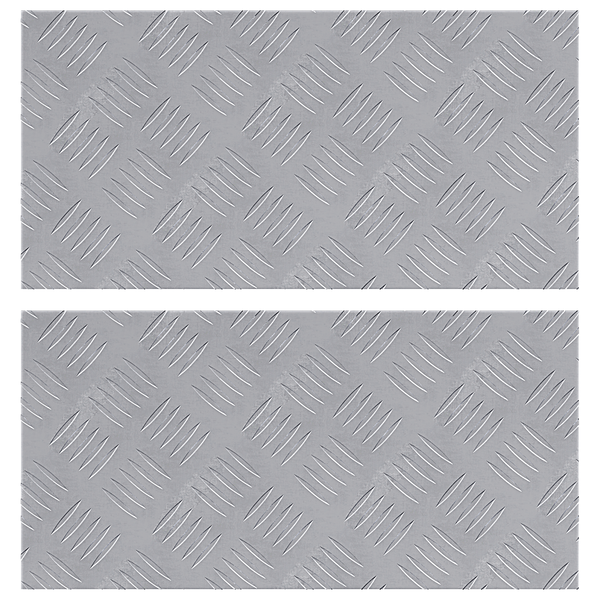 Alumínium Mintás Lemezek 2 db Csúszásmentes 50x25 cm