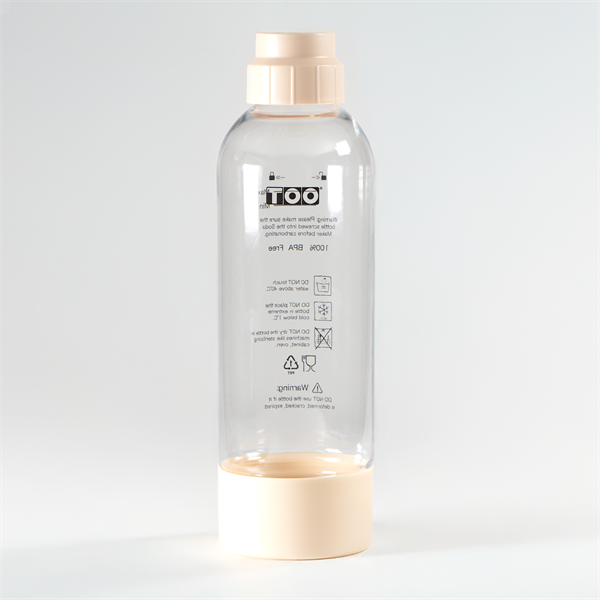 TOO SODA BOTTLE-M-100 1L BPA-free рециклируема бутилка, бежов цвят