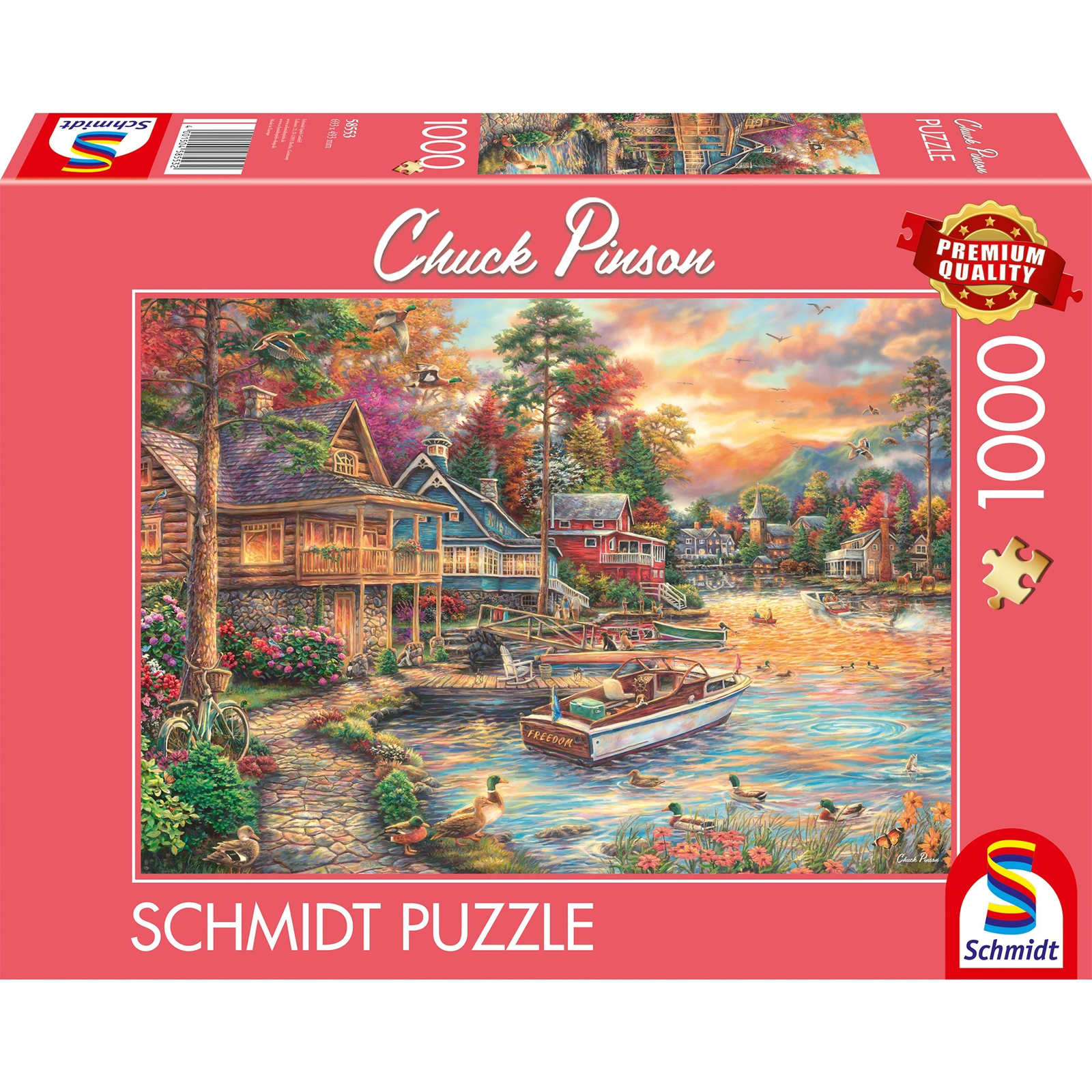 Schmidt Spiele Chuck Pinson: Part a naplementében 1000 darabos puzzle