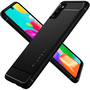 Samsung A415F Galaxy A41 ütésálló hátlap - Spigen Rugged Armor - fekete