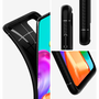 Samsung A415F Galaxy A41 ütésálló hátlap - Spigen Rugged Armor - fekete