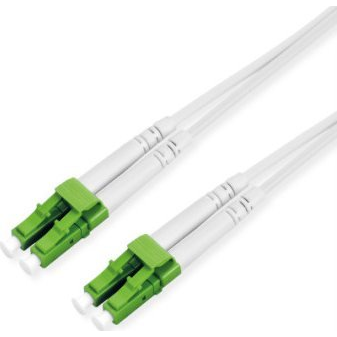 ROLINE Optický kabel duplex, 9/125 OS2, LC/LC, LSOH, bílý, 1 m