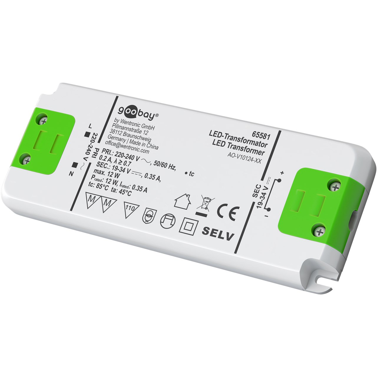 Goobay 12W LED tápegység (65581) (65581)