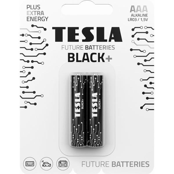 TESLA Alkáli Elem AAA BLACK+[2x120]