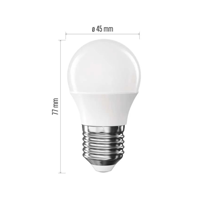 Emos Classic Mini Globe / E27 / 4,2W (40W) / 470 lm / meleg fehér LED izzó (ZQ6E21) (ZQ6E21)