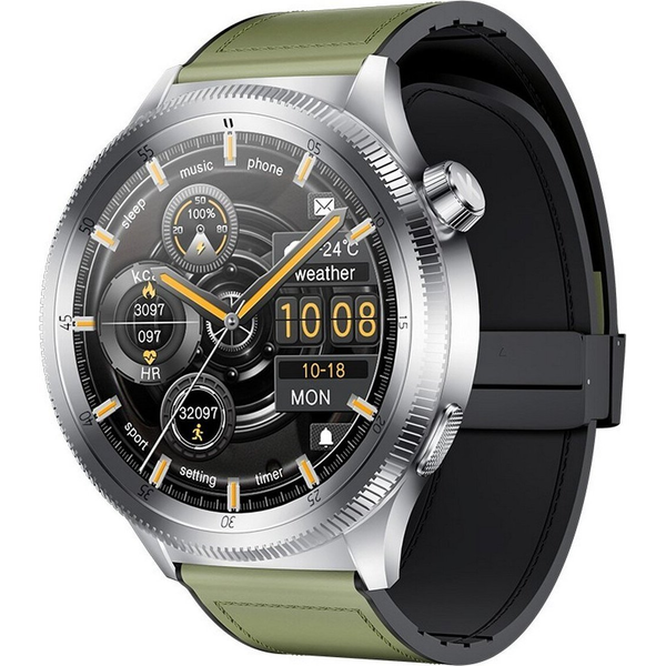 Kumi Gear GT3 смарт часовник 1,43" AMOLED сребрист