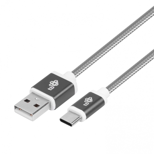 Cablu de date, TB, USB-USB C, M/M, 1.5 m, Gri
