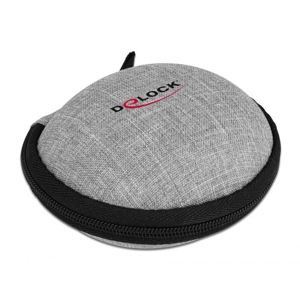 Delock univerzális fülhallgató védőtok szürke (18421)