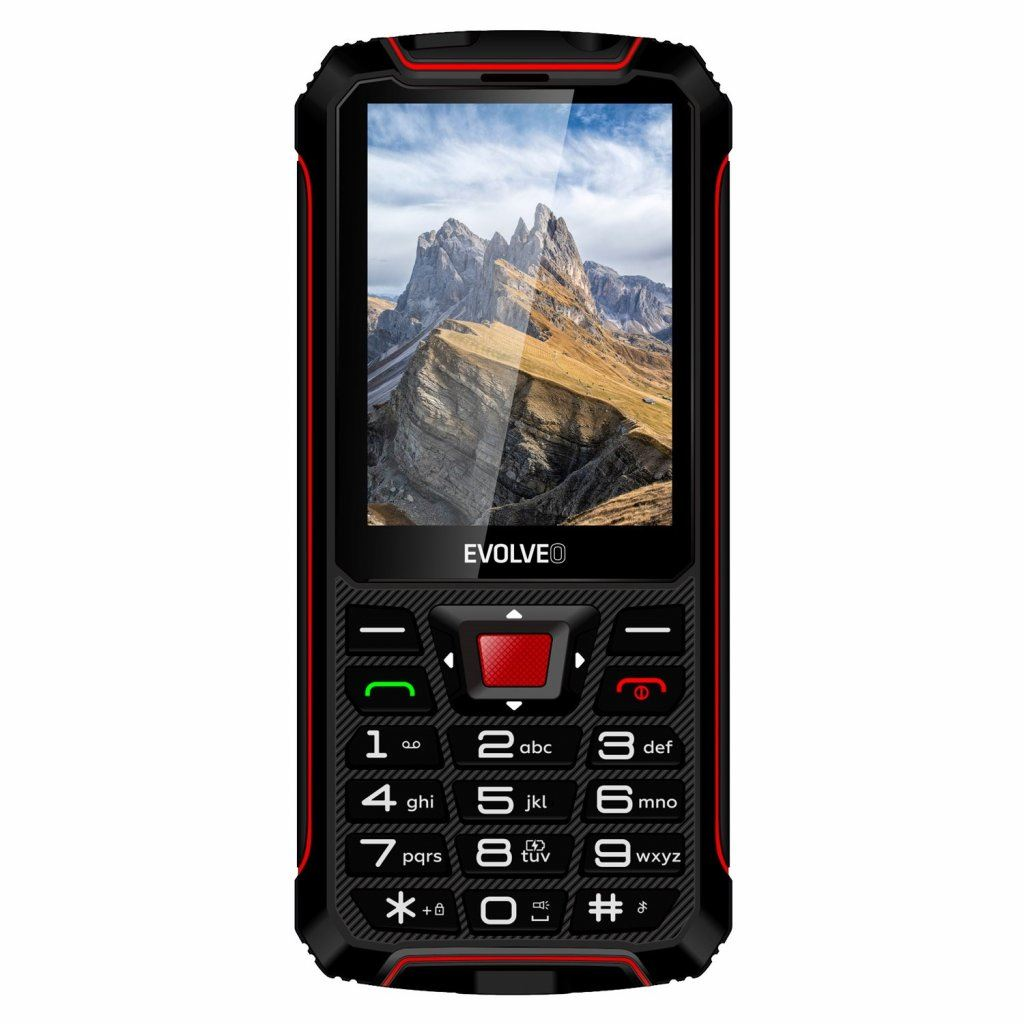 Evolveo StrongPhone W4 Dual-Sim mobiltelefon fekete-piros (SGP-W4-BR) (SGP-W4-BR)