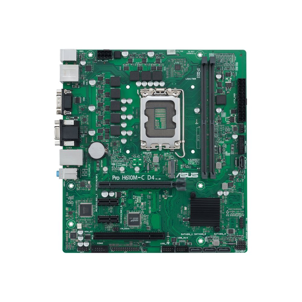 ASUS PRO H610M-C D4-CSM - motherboard - micro ATX - LGA1700 Socket - H610 (90MB1A30-M0EAYC)